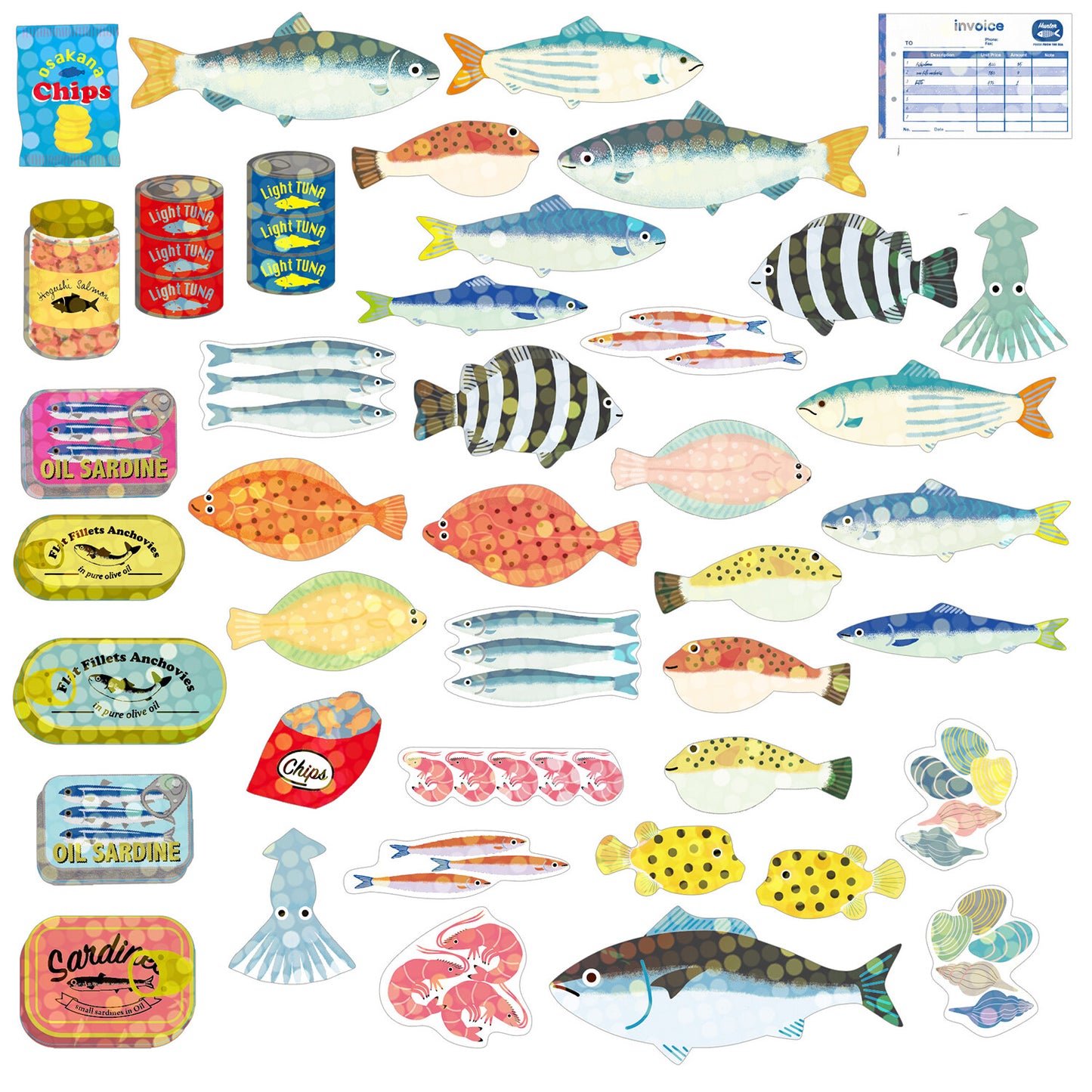 Haco Stickers - Fish