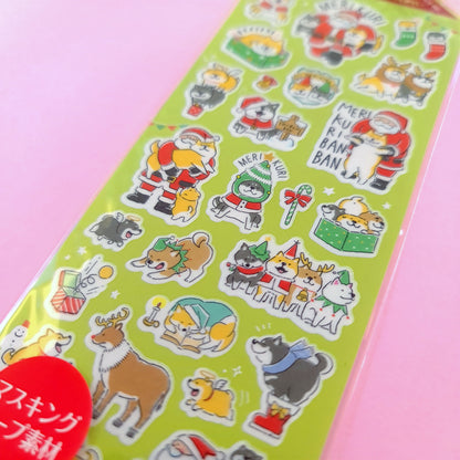 Shiba Christmas Sticker Sheet