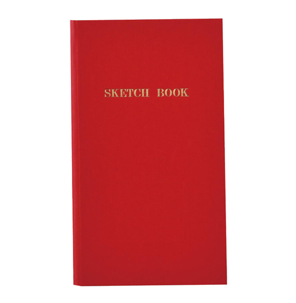 Mini Grid Pocket Notebook (Red)